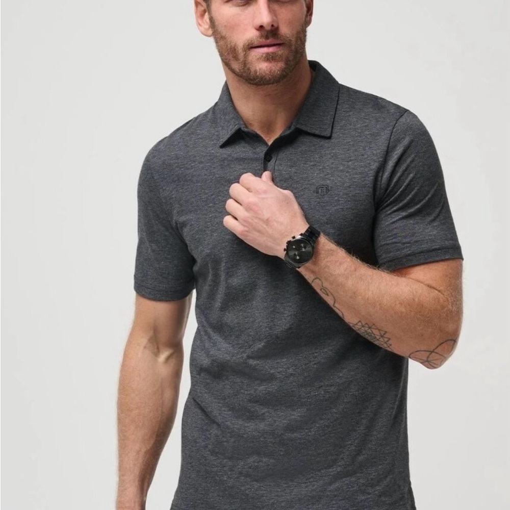NWT Travis Mathew Men's Charcoal Gray ZINNA  Polo -M